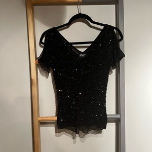 Adrianna Papell Sequin Blouse